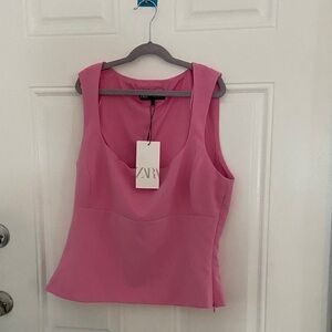 Zara Vibrant Pink Tank Top